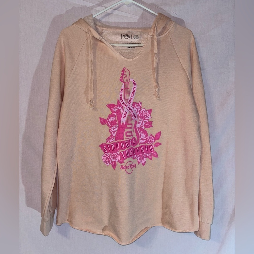 Hard Rock Cafe Pink Graphic Hoodie